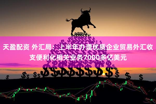 天盈配资 外汇局：上半年办理优质企业贸易外汇收支便利化相关业务7000多亿美元