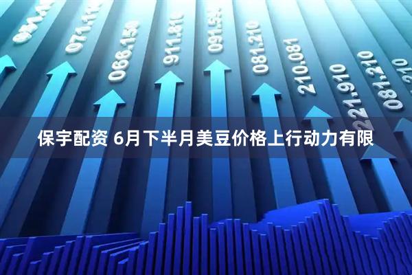 保宇配资 6月下半月美豆价格上行动力有限