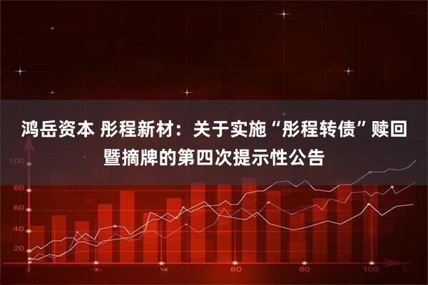 鸿岳资本 彤程新材：关于实施“彤程转债”赎回暨摘牌的第四次提示性公告
